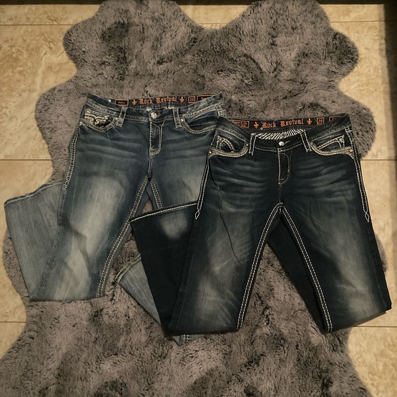Rock Revival Denim - Only the jeans on the the left are still available rn!!!I can make a good deal